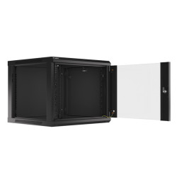LANBERG RACKOVÁ SKRIŇA 19'' PRO MONTÁŽ NA STENU 9U/600X600 (FLAT PACK) V2 ČIERNA