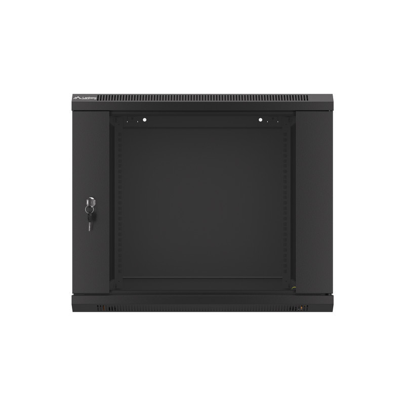LANBERG RACKOVÁ SKRIŇA 19'' PRO MONTÁŽ NA STENU 9U/600X600 (FLAT PACK) V2 ČIERNA