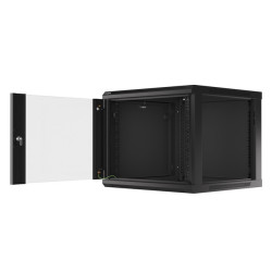 LANBERG RACKOVÁ SKRIŇA 19'' PRO MONTÁŽ NA STENU 9U/600X600 (FLAT PACK) V2 ČIERNA