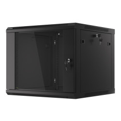 LANBERG RACKOVÁ SKRIŇA 19'' PRO MONTÁŽ NA STENU 9U/600X600 (FLAT PACK) V2 ČIERNA