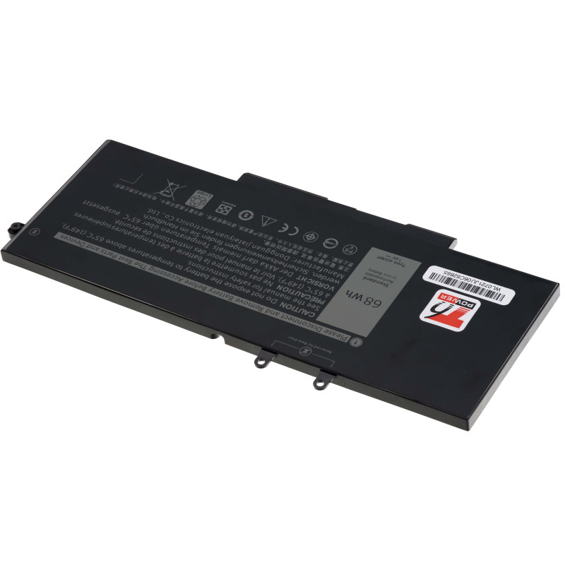 Batérie T6 Power pre Dell Latitude 5400, 5500, Precision 3540, 8900mAh, 68Wh, 4cell, Li-pol