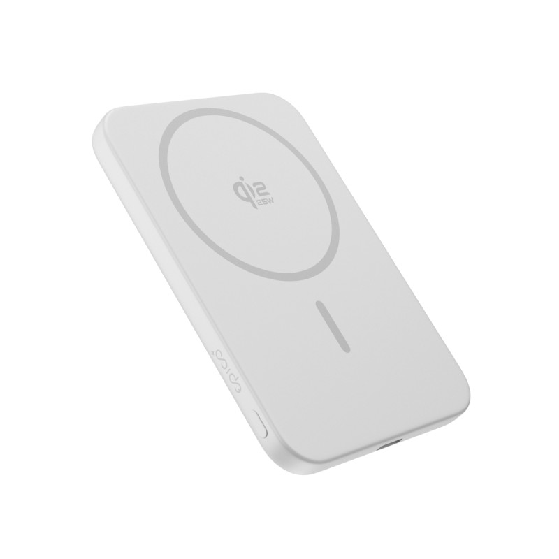 Epico Qi2 25W 5000mAh Mag+ powerbanka EM55 - strieborná