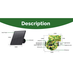 Solárna kamera Viking HDs04 4G sivá/2304x1296/PIR detekcia/pohybový senzor/7800mAh
