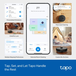 TP-LINK - Tapo RV50 Omni Robot Vacuum & Mop All in OneDock