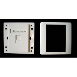 DATACOM - WALL plate SA s rámčekom pre 1keystone (80 x 80)