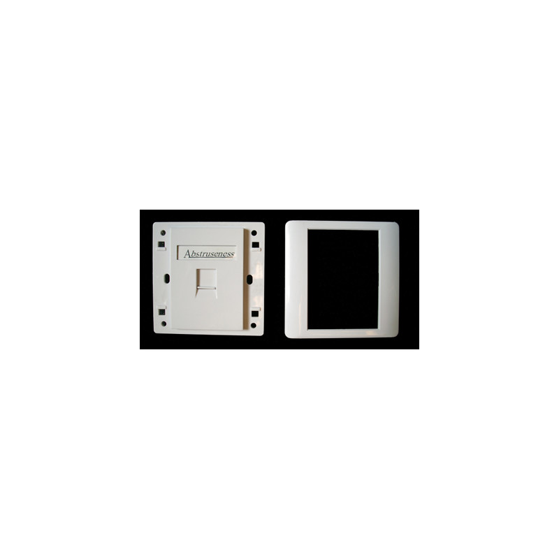 DATACOM - WALL plate SA s rámčekom pre 1keystone (80 x 80)