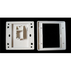 DATACOM - WALL plate SA s rámčekom pre 1keystone (80 x 80)