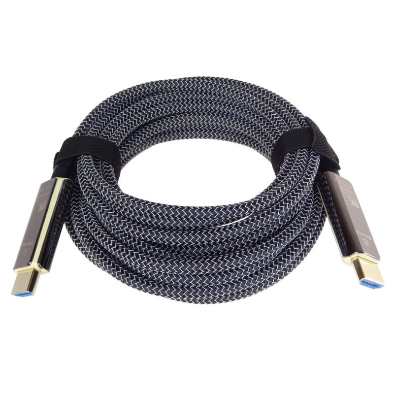 PremiumCord Ultra High Speed HDMI 2.1 optický fiber kábel 8K @ 60Hz, pozlátené 50m