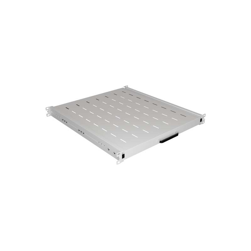 LANBERG POSUVNÁ POLICA PRO 19'' RACKOVÉ SKRINE 500MM ŠEDÁ (1U/445X500MM, NOSNOSŤ DO 35KG, 4PO