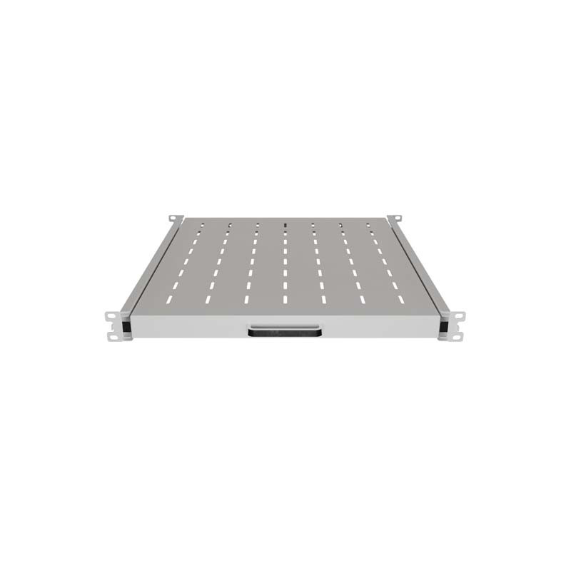 LANBERG POSUVNÁ POLICA PRO 19'' RACKOVÉ SKRINE 500MM ŠEDÁ (1U/445X500MM, NOSNOSŤ DO 35KG, 4PO