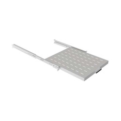 LANBERG POSUVNÁ POLICA PRO 19'' RACKOVÉ SKRINE 500MM ŠEDÁ (1U/445X500MM, NOSNOSŤ DO 35KG, 4PO
