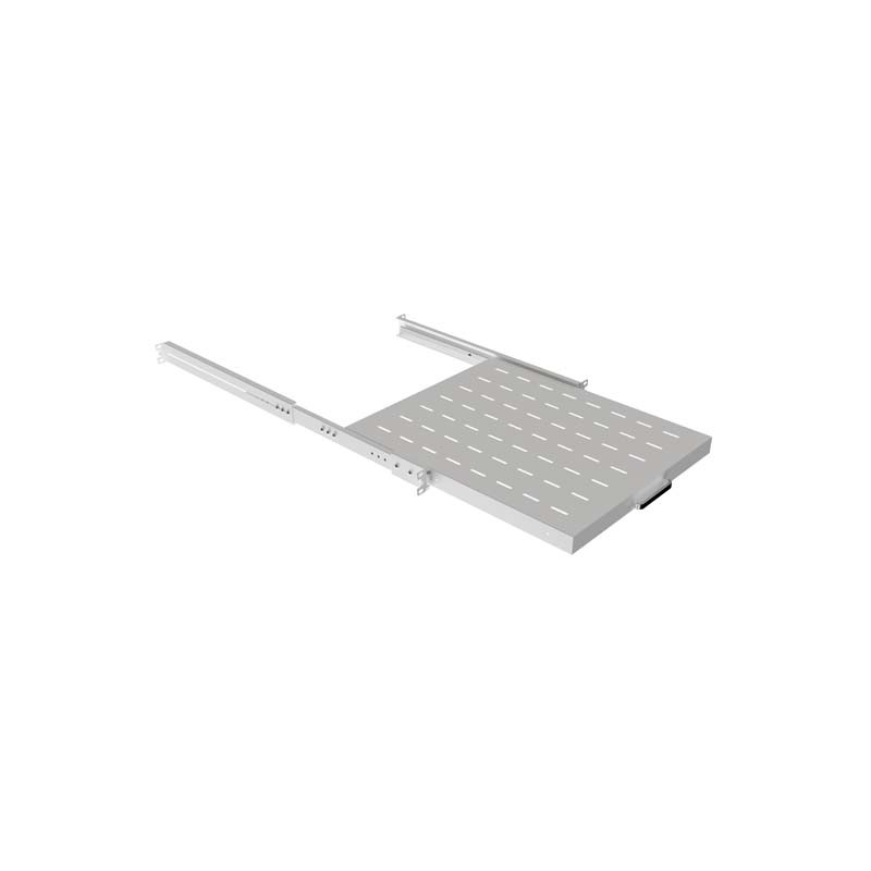 LANBERG POSUVNÁ POLICA PRO 19'' RACKOVÉ SKRINE 500MM ŠEDÁ (1U/445X500MM, NOSNOSŤ DO 35KG, 4PO