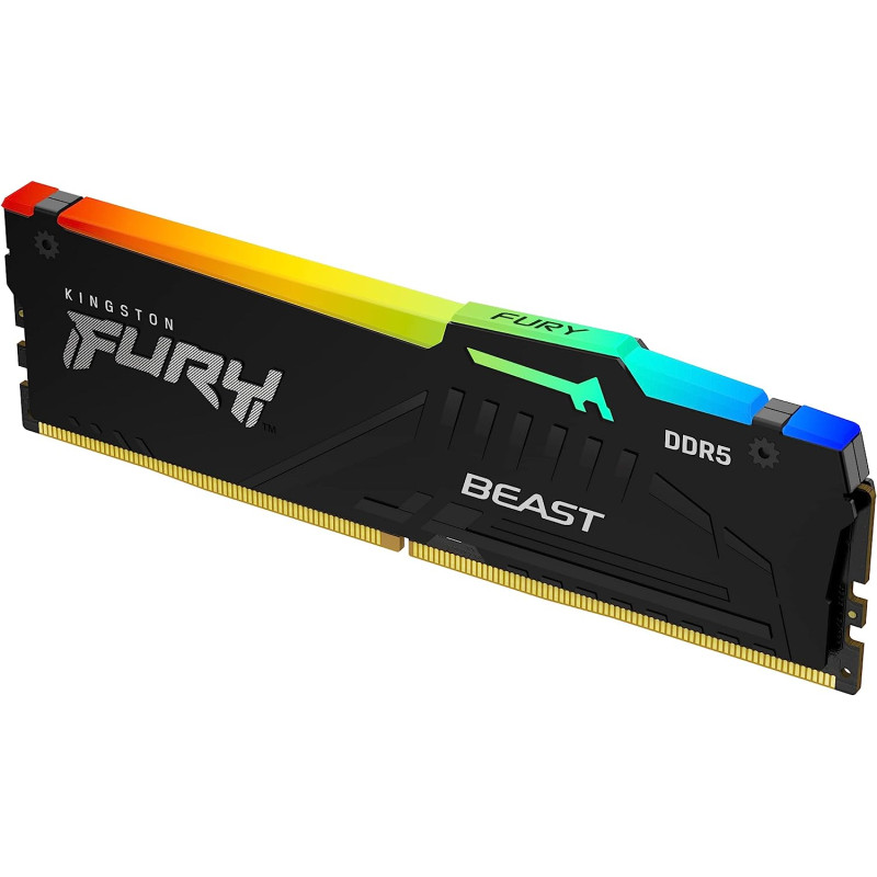 Kingston FURY Beast/DDR5/128GB/5200MHz/CL40/4x32GB/RGB/Black