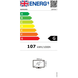 55'' LED Samsung QM55R-T - UHD, 500cd, 24/7, CAP
