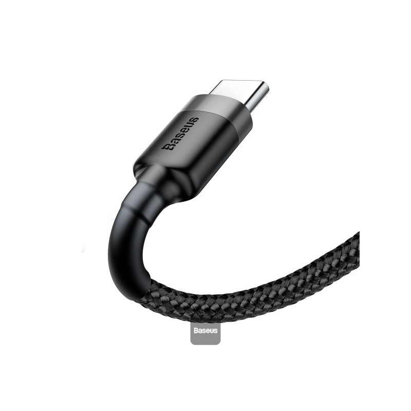 NONAME - Baseus dátový kábel Cafule USB-C 2m 2A šedo-čierny