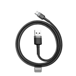 NONAME - Baseus dátový kábel Cafule USB-C 2m 2A šedo-čierny