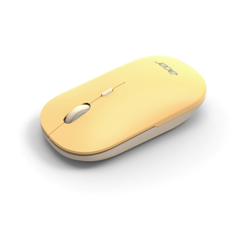 Acer AMR130/Ergonomická/Optická/1 600 DPI/USB+BT/Žltá