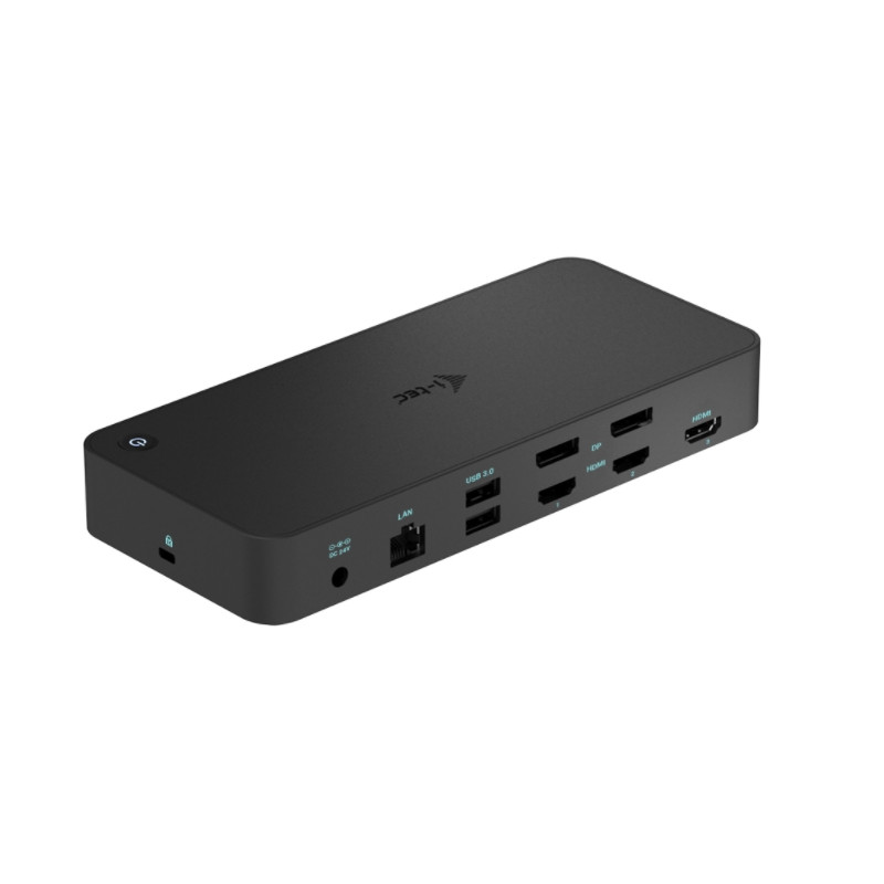 i-tec USB 3.0 / USB-C / Thunderbolt, 3x 4Docking Station, Power Delivery 100W