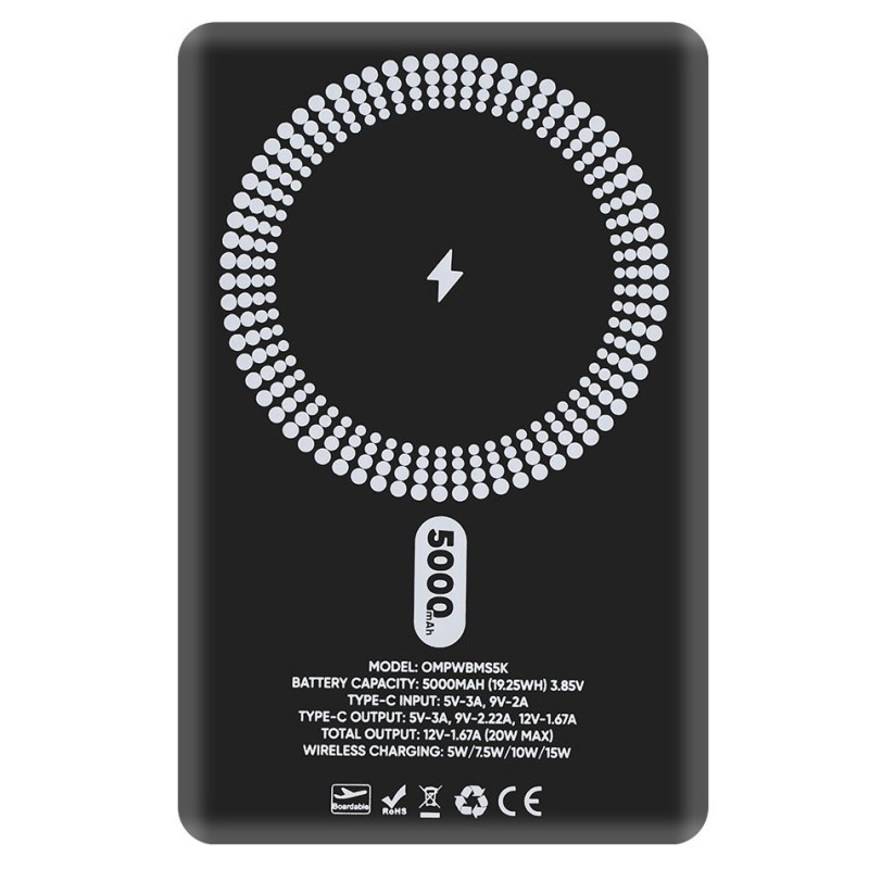 OBAL:ME - OBAL: ME MagNetix Powerbanka 5000mAh Black