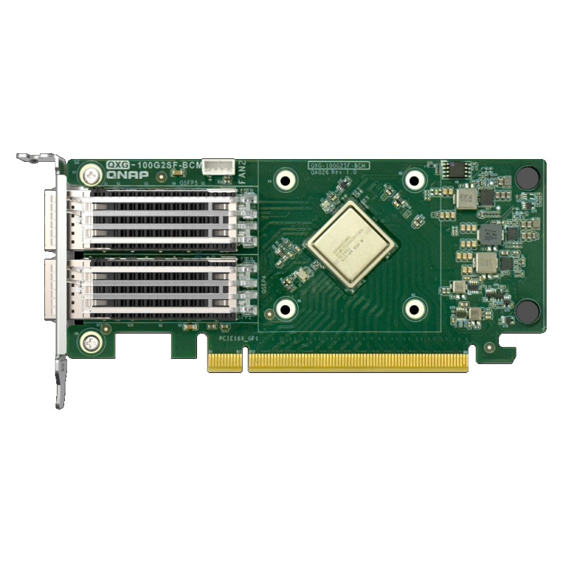 QNAP QXG-100G2SF-BCM Dual port na 100GbE Network adaptér, 2 x QSFP28