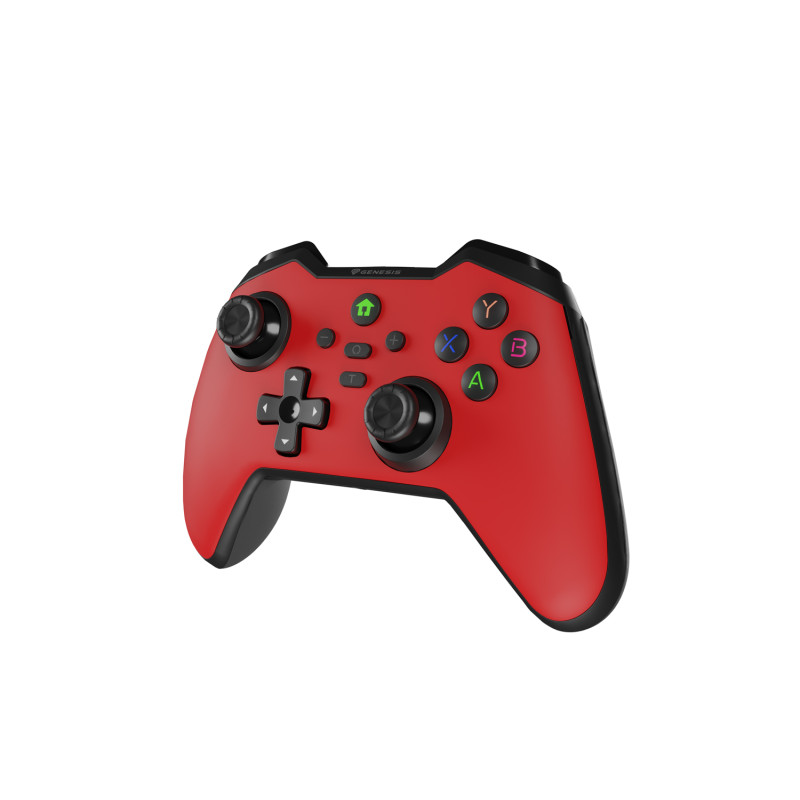 Bezdrôtový gamepad Genesis MANGAN 400 pre PC/Switch/Mobil, červený