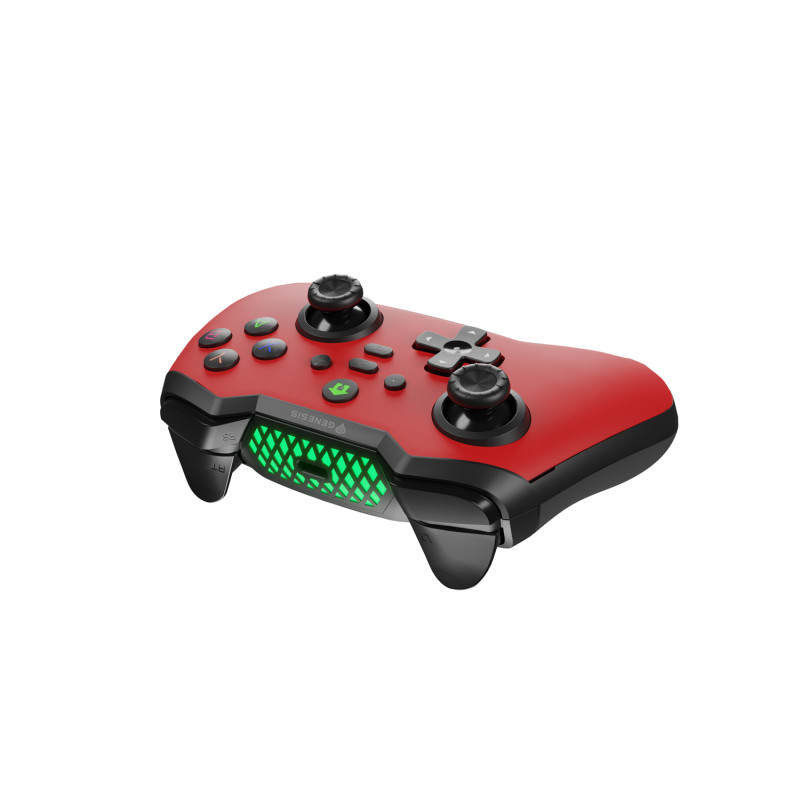 Bezdrôtový gamepad Genesis MANGAN 400 pre PC/Switch/Mobil, červený