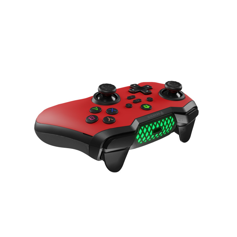 Bezdrôtový gamepad Genesis MANGAN 400 pre PC/Switch/Mobil, červený