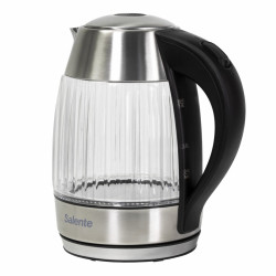 Salente StripeGlass, rýchlovarná konvica 1,8 l, nerez/sklenená, červené podsvietenie