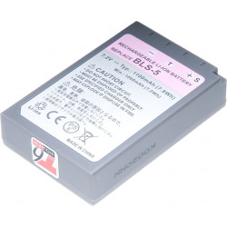Batérie T6 Power Olympus BLS-5, PS-BLS5, 1100mAh, 7,9Wh, sivá