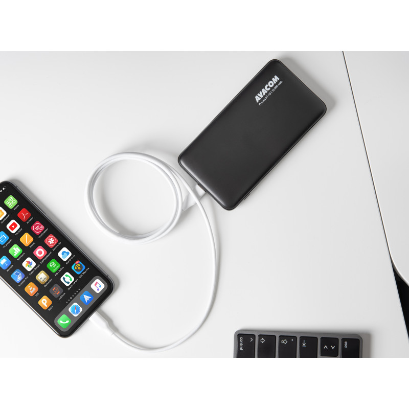 AVACOM MFIC-120W kábel USB-C - Lightning, MFi certifikácia, 120cm, biela