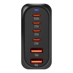 OBAL:ME Terminal GaN Stolová nabíjačka 4C2A 100W Black