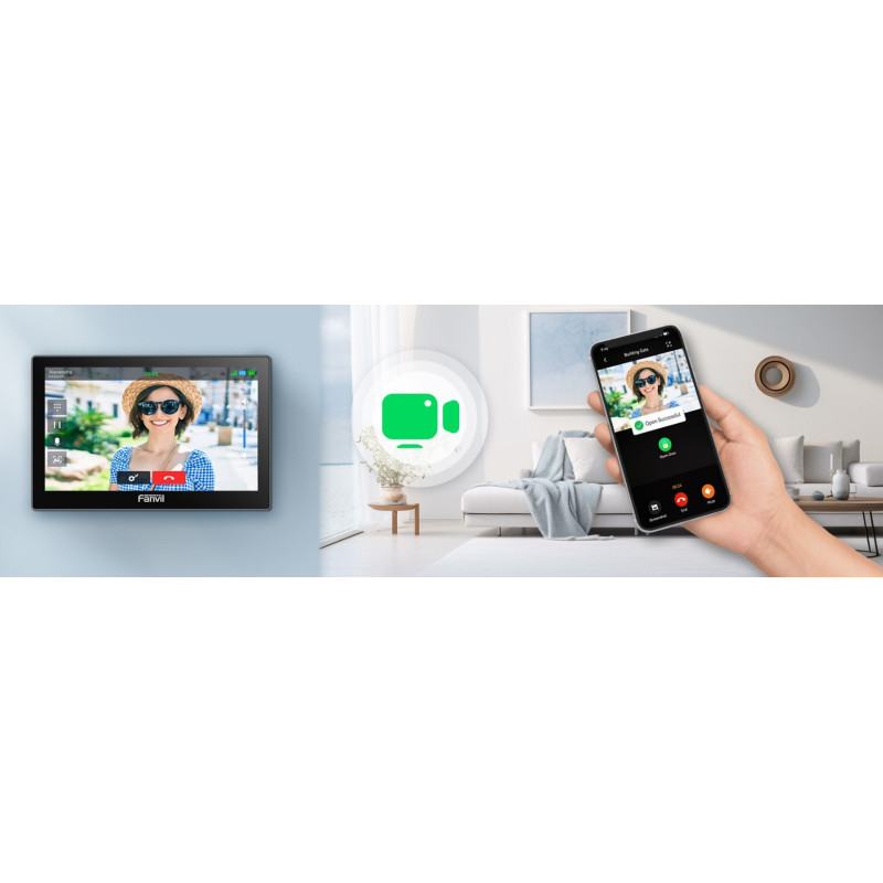 GRANDSTREAM - Fanvil VIK-01, video interkom kit (dotyková stanica i504W + interkom i60 + app), Wi-Fi, 7'', PoE