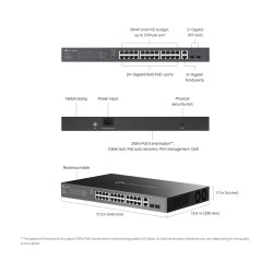 TP-Link ES228GMP 28xGb Easy Man.switch Omada