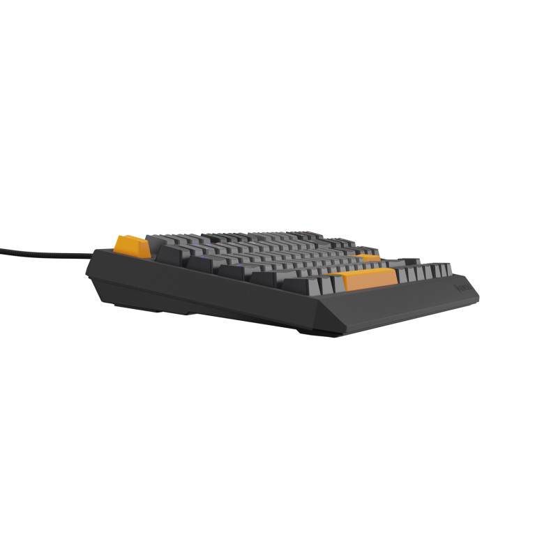 Genesis herná klávesnica THOR 230/TKL/RGB/Outemu Red/Drôtová USB/US layout/Anchor Negative Šedá