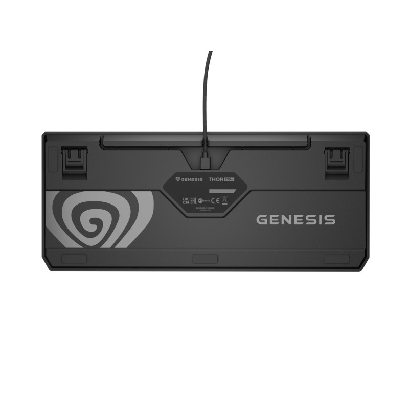 Genesis herná klávesnica THOR 230/TKL/RGB/Outemu Red/Drôtová USB/US layout/Anchor Negative Šedá