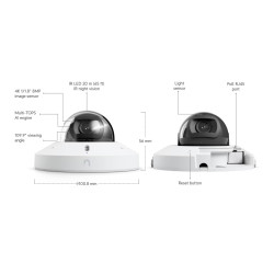 UBIQUITI ENTERPRISE - Ubiquiti UVC-G6-Mini-Dome-W - UniFi Enterprise G6 Mini Dome, biela