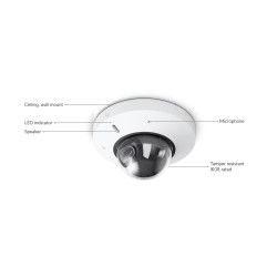 UBIQUITI ENTERPRISE - Ubiquiti UVC-G6-Mini-Dome-W - UniFi Enterprise G6 Mini Dome, biela