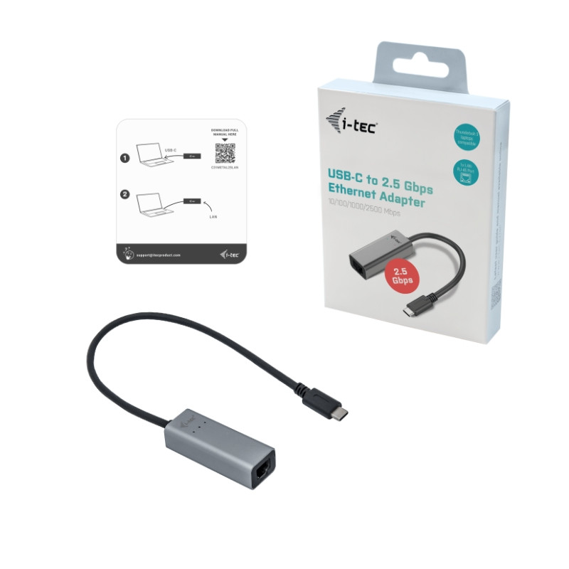 i-tec USB-C Metal 2.5Gbps Ethernet Adapter