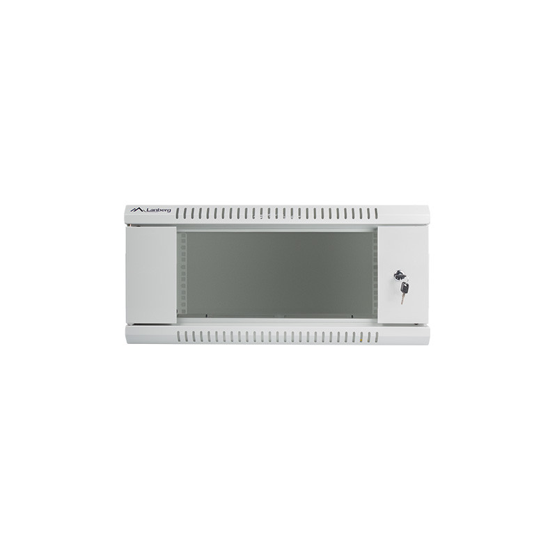 LANBERG - Nástenný rack 19'' 4U 600X450mm šedý flat pack
