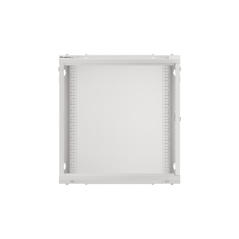 LANBERG - Nástenný rack 19'' 12U 600X450mm šedý flat pack
