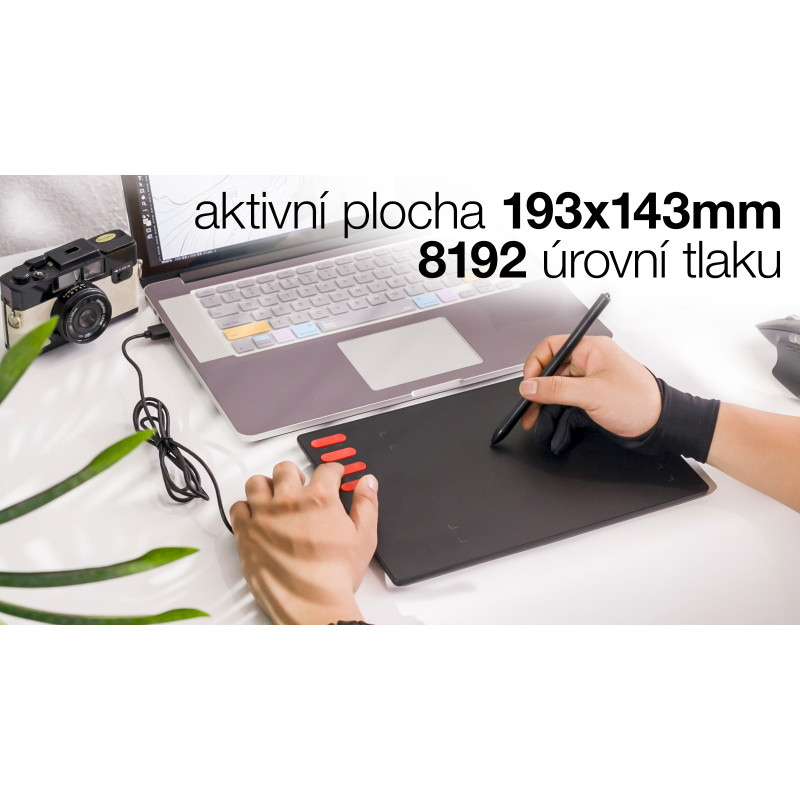 EVOLVEO Grafico T8, grafický tablet s ôsmimi klávesmi