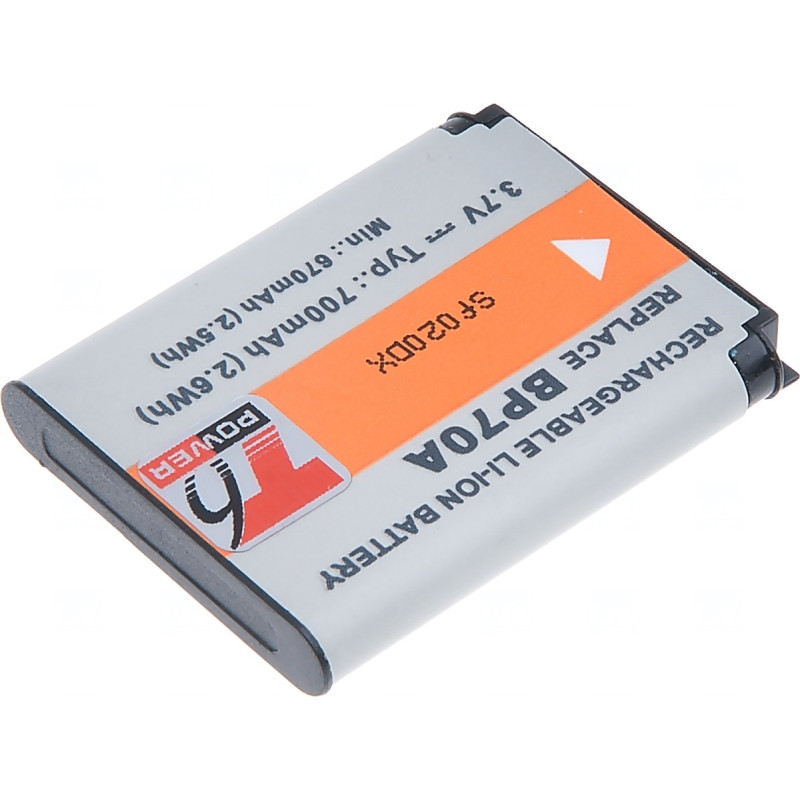 Batéria T6 Power pre Samsung BP-70A, BP70A, SLB-70A, 700mAh, 2,6Wh