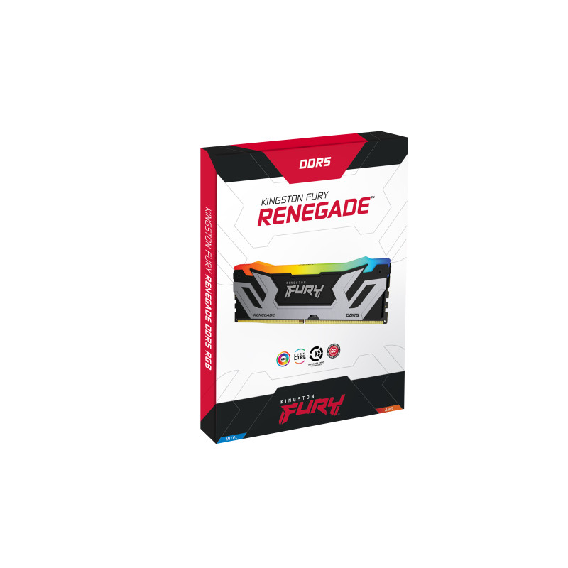 Kingston/CUDIMM DDR5/24/8800MHz/CL42/1x24GB/RGB/Black/Silv