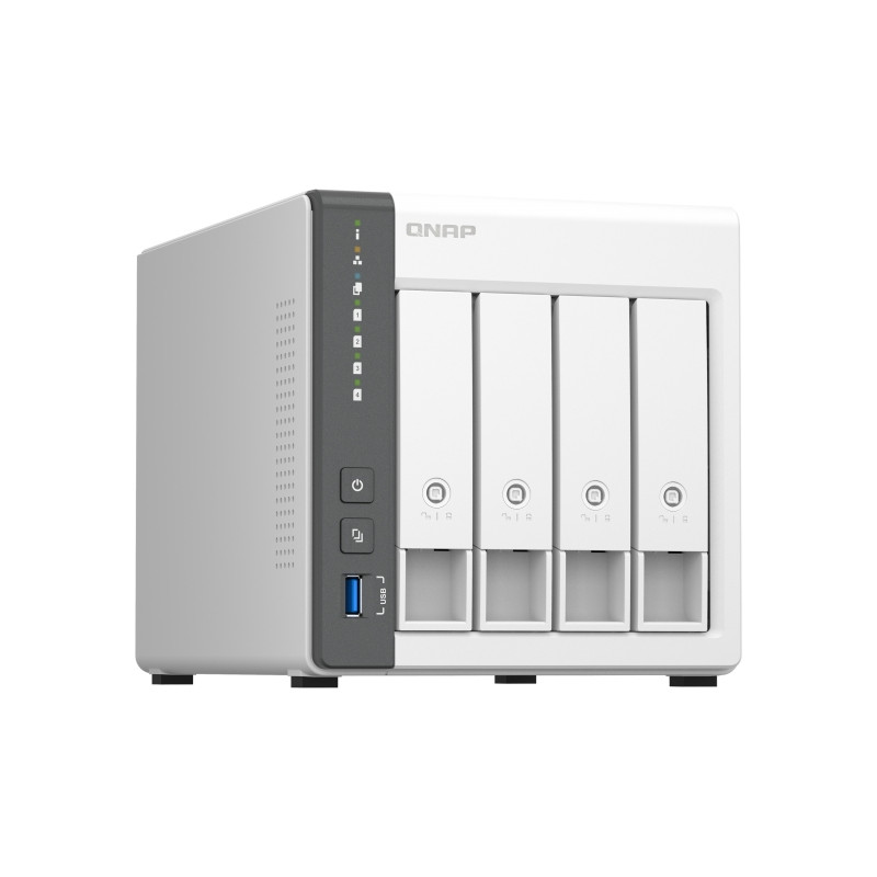 QNAP TS-433-4G (ARM 4core 2,0 GHz, 4 GB RAM, 4x SATA, 1x GbE, 1x 2,5 GbE, 2x USB 2.0, 1x USB 3.2)