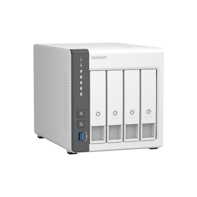 QNAP TS-433-4G (ARM 4core 2,0 GHz, 4 GB RAM, 4x SATA, 1x GbE, 1x 2,5 GbE, 2x USB 2.0, 1x USB 3.2)