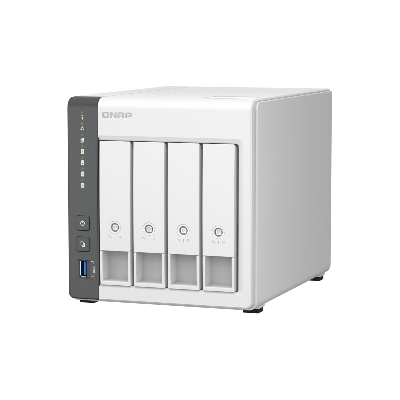 QNAP TS-433-4G (ARM 4core 2,0 GHz, 4 GB RAM, 4x SATA, 1x GbE, 1x 2,5 GbE, 2x USB 2.0, 1x USB 3.2)