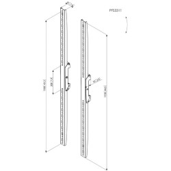 VOGELS - Vogel´s Svislé ramená Connect-it PFS 3311, 1130mm