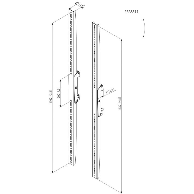 VOGELS - Vogel´s Svislé ramená Connect-it PFS 3311, 1130mm