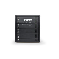 NONAME - PORT CONNECT CHARGING CABINET 10 UNITS individual door lock, černý