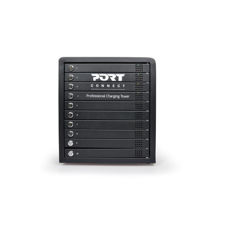 NONAME - PORT CONNECT CHARGING CABINET 10 UNITS individual door lock, černý